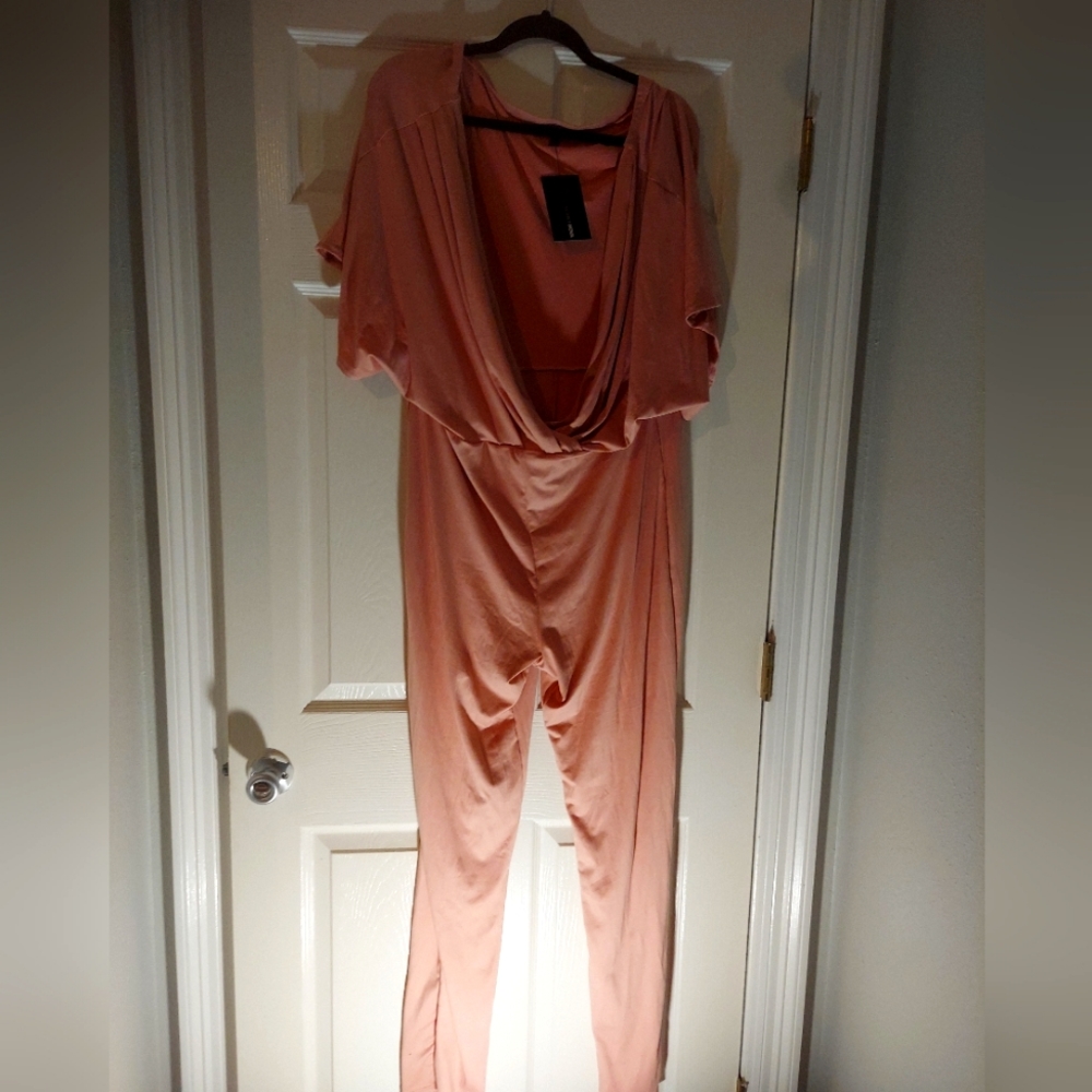 Shirt sleeve jumpsuit